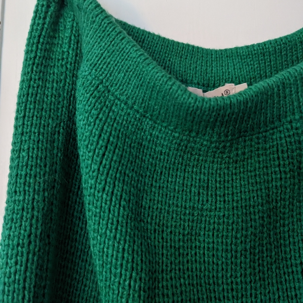 Vintage knit midi pencil skirt, size M-L